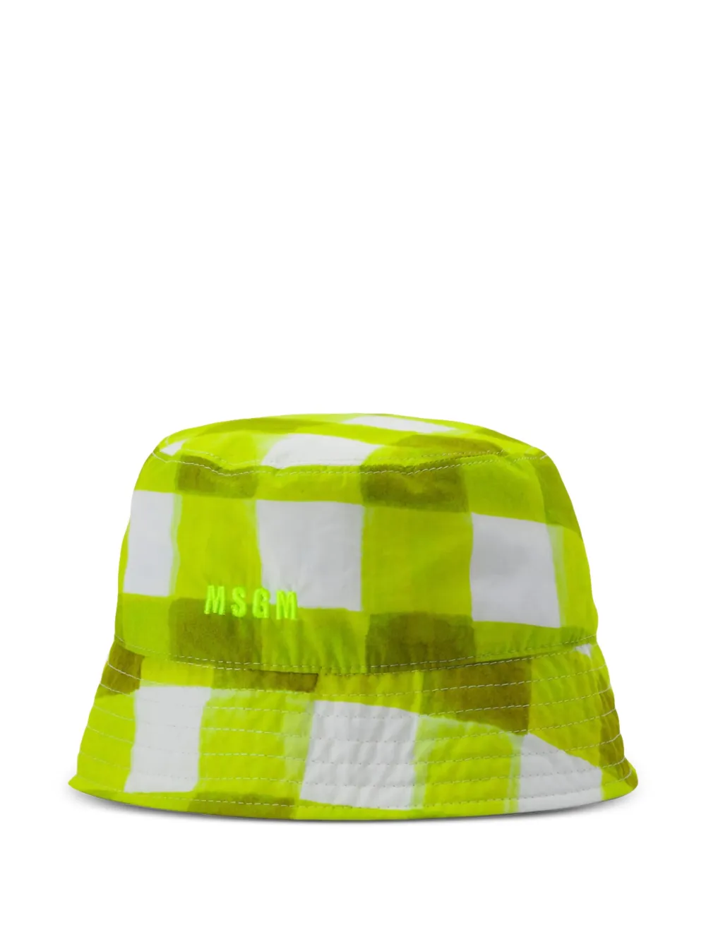 Клетчатая панама с вышитым логотипом Msgm, желтый
Клетчатая панама с вышитым логотипом Msgm, желтый