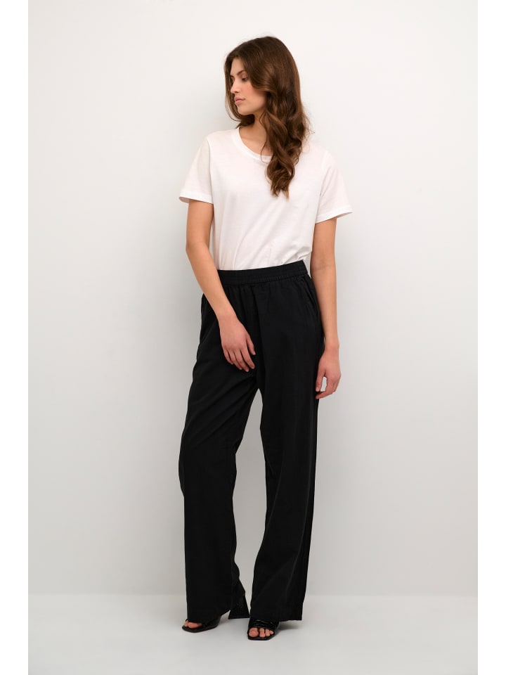 Kaffe Повседневные брюки KAnaya, свободный крой, черный, глубокий
Kaffe Повседневные брюки KAnaya, свободный крой, черный, глубокий