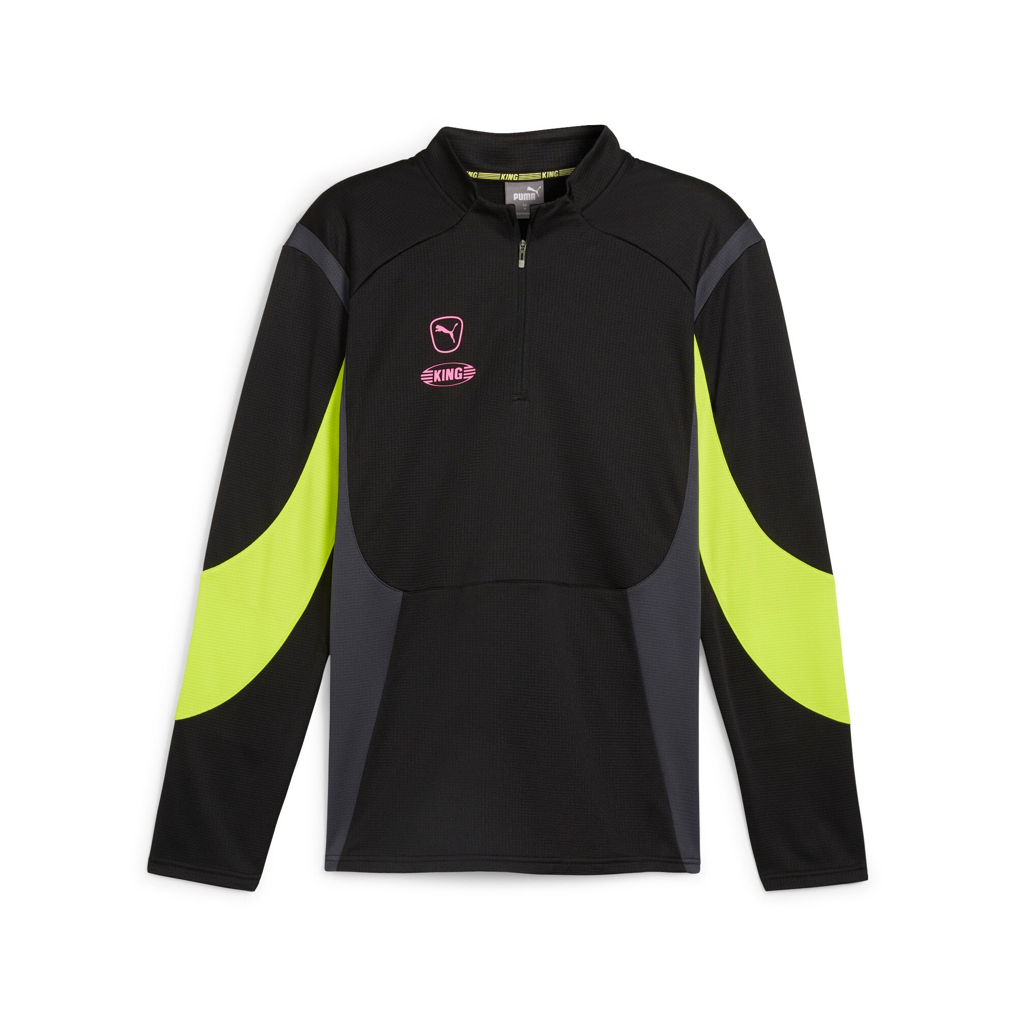 Мужская футболка PUMA KING Pro с застежкой-молнией на четверть оборота, цвет black/electric lime
Мужская футболка PUMA KING Pro с застежкой-молнией на четверть оборота, цвет black/electric lime