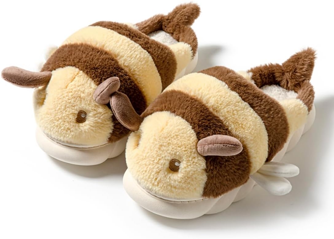 Тапочки Baiyuruodie с милыми пчелами: мягкие плюшевые удобные теплые домашние тапочки с нескользящей подошвой для мужчин и женщин, желтый
Тапочки Baiyuruodie с милыми пчелами: мягкие плюшевые удобные теплые домашние тапочки с нескользящей подошвой для мужчин и женщин, желтый