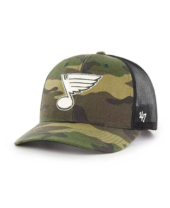 Мужская черная кепка St. Louis Blues Trucker Snapback с камуфляжным принтом '47 Brand, зеленый
Мужская черная кепка St. Louis Blues Trucker Snapback с камуфляжным принтом '47 Brand, зеленый