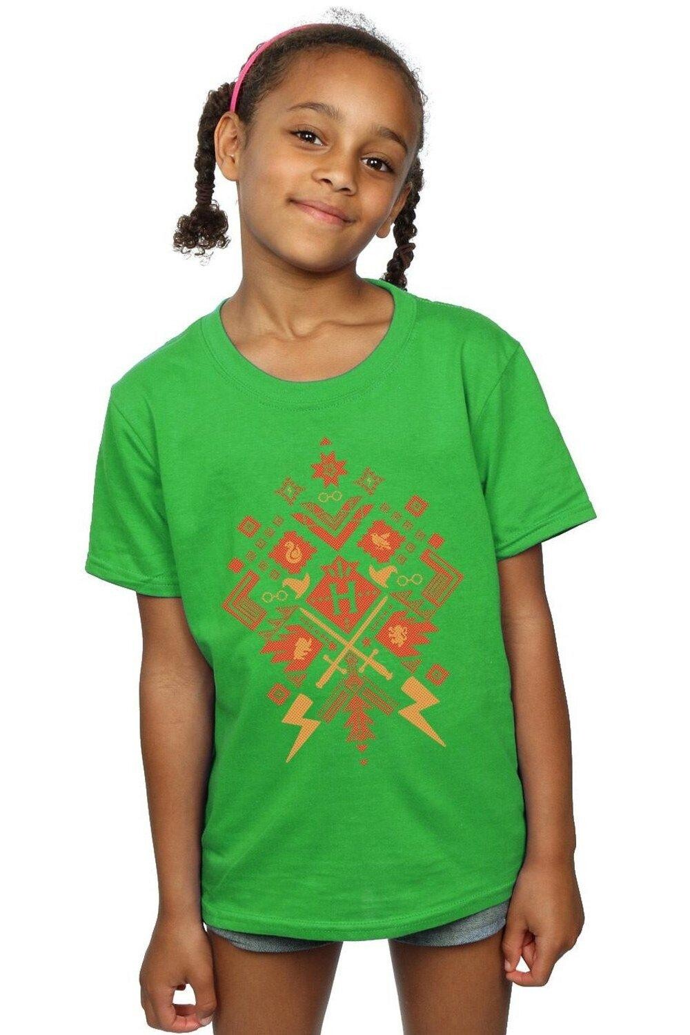 Хлопковая футболка Christmas Fair Isle Harry Potter, зеленый
Хлопковая футболка Christmas Fair Isle Harry Potter, зеленый