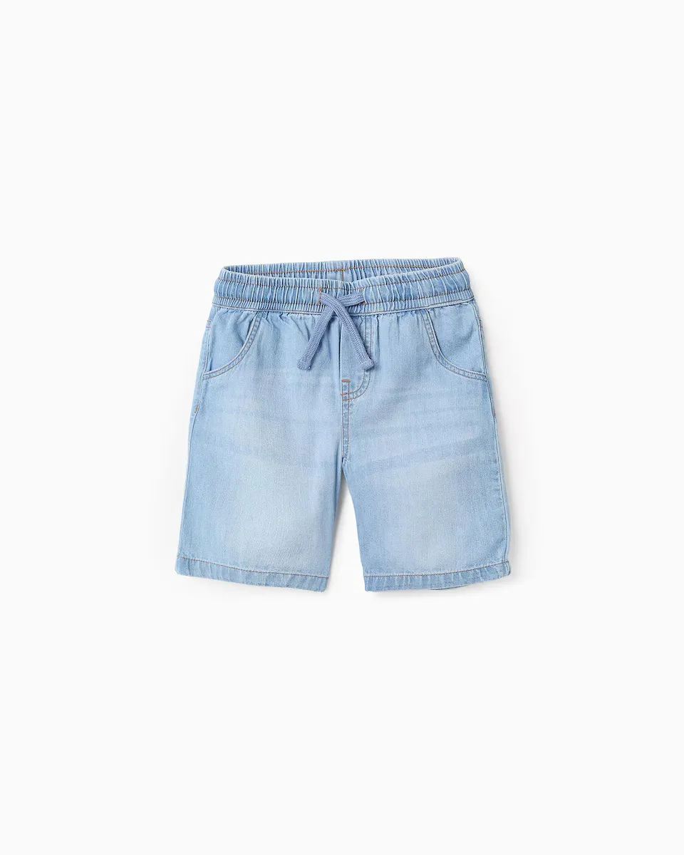 Джинсовые шорты для мальчиков с эластичным поясом Zippy, голубой
Джинсовые шорты для мальчиков с эластичным поясом Zippy, голубой