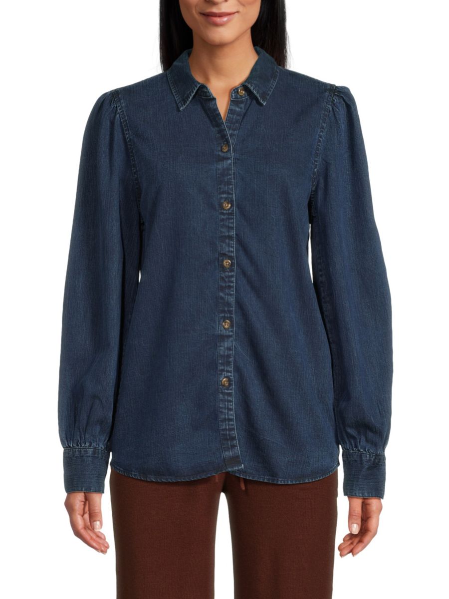 Джинсовая рубашка Angelica с оборками Rails, синий 
Джинсовая рубашка Angelica с оборками Rails, синий