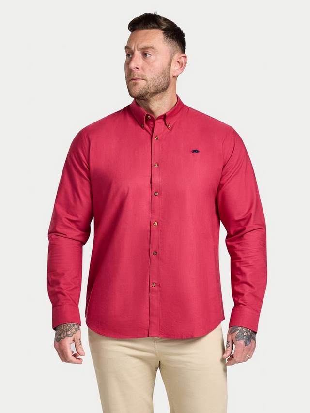 Хлопковая оксфордская рубашка с длинными рукавами классического кроя Raging Bull, Berry
Хлопковая оксфордская рубашка с длинными рукавами классического кроя Raging Bull, Berry