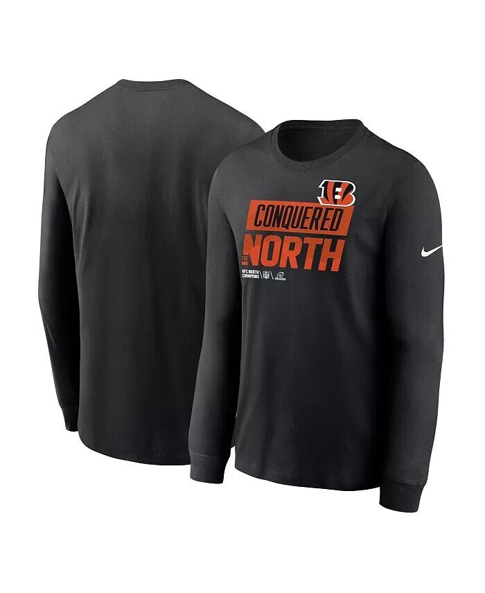 Мужская черная футболка с длинным рукавом Cincinnati Bengals 2022 AFC North Division Champions Locker Room Trophy Collection Nike
Мужская черная футболка с длинным рукавом Cincinnati Bengals 2022 AFC North Division Champions Locker Room Trophy Collection Nike