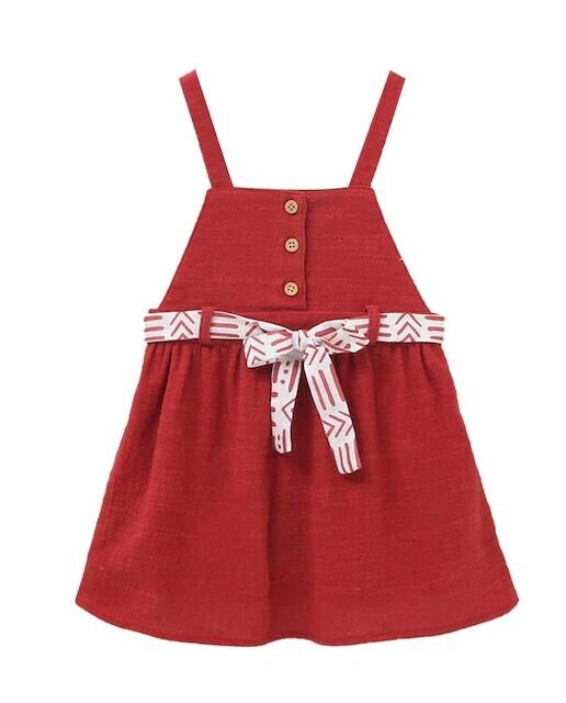 Платье для девочки на бретелях и поясе Dadati, гранатовый
Платье для девочки на бретелях и поясе Dadati, гранатовый