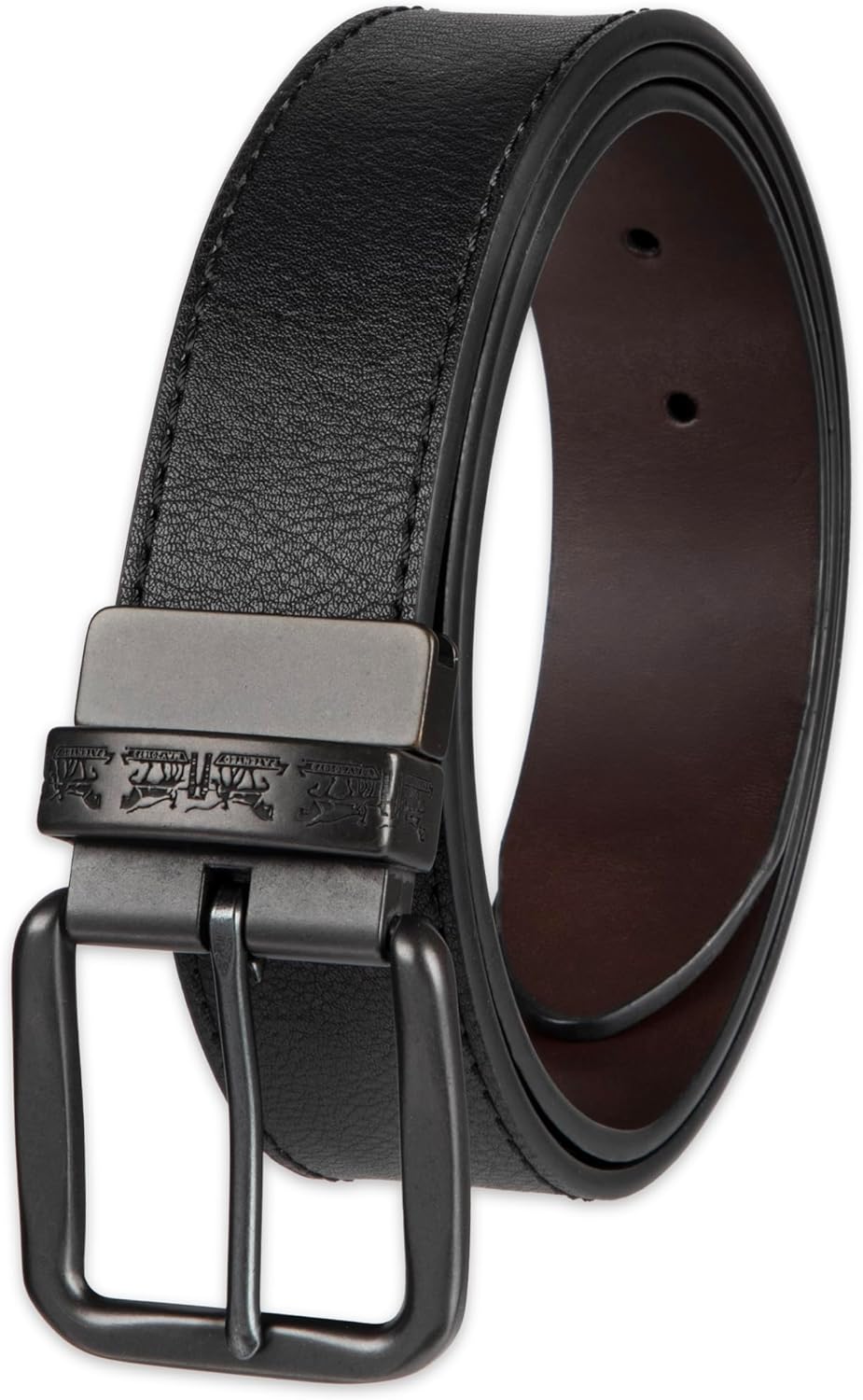 Мужской двусторонний ремень Levi's 2-в-1 - повседневный джинсовый стиль (стандартные размеры, а также размеры для больших и высоких женщин), Jet Black/Brown
Мужской двусторонний ремень Levi's 2-в-1 - повседневный джинсовый стиль (стандартные размеры, а также размеры для больших и высоких женщин), Jet Black/Brown