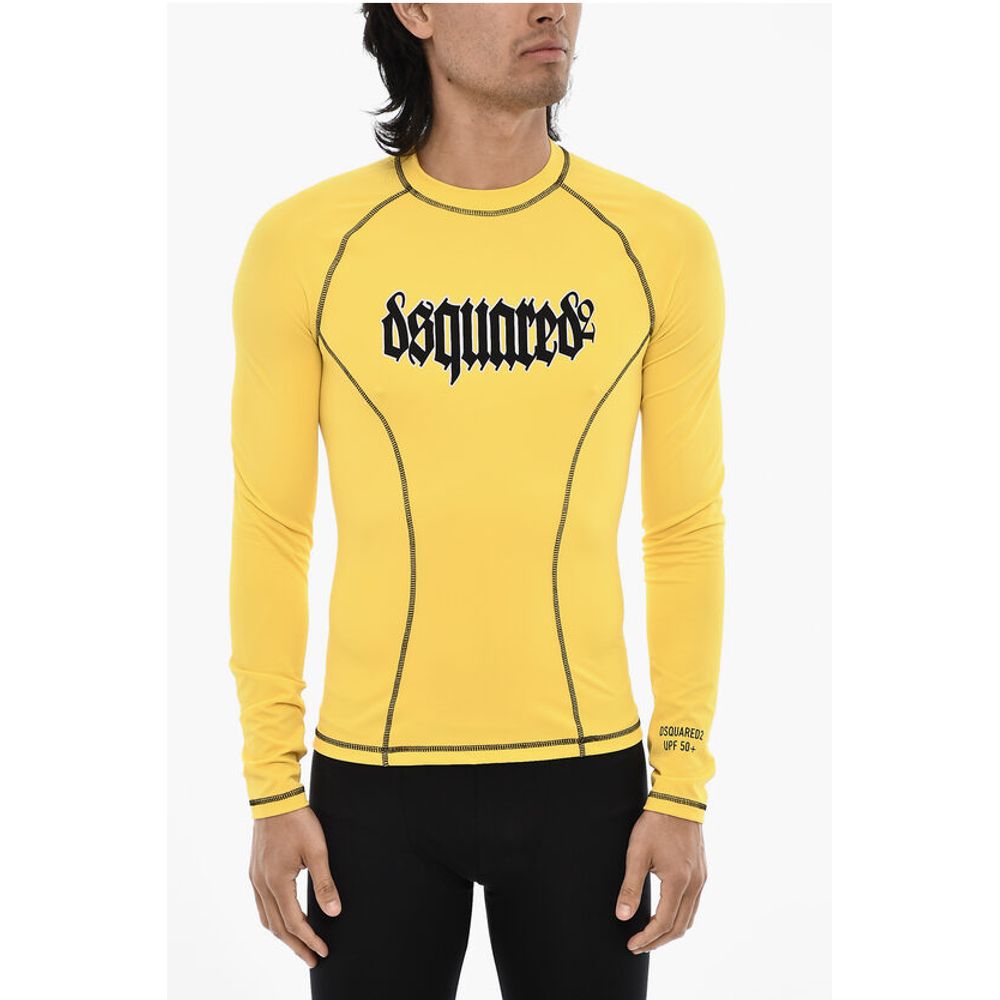 Футболка облегающего спортивного кроя с готическим принтом Dsquared2, Yellow
Футболка облегающего спортивного кроя с готическим принтом Dsquared2, Yellow
