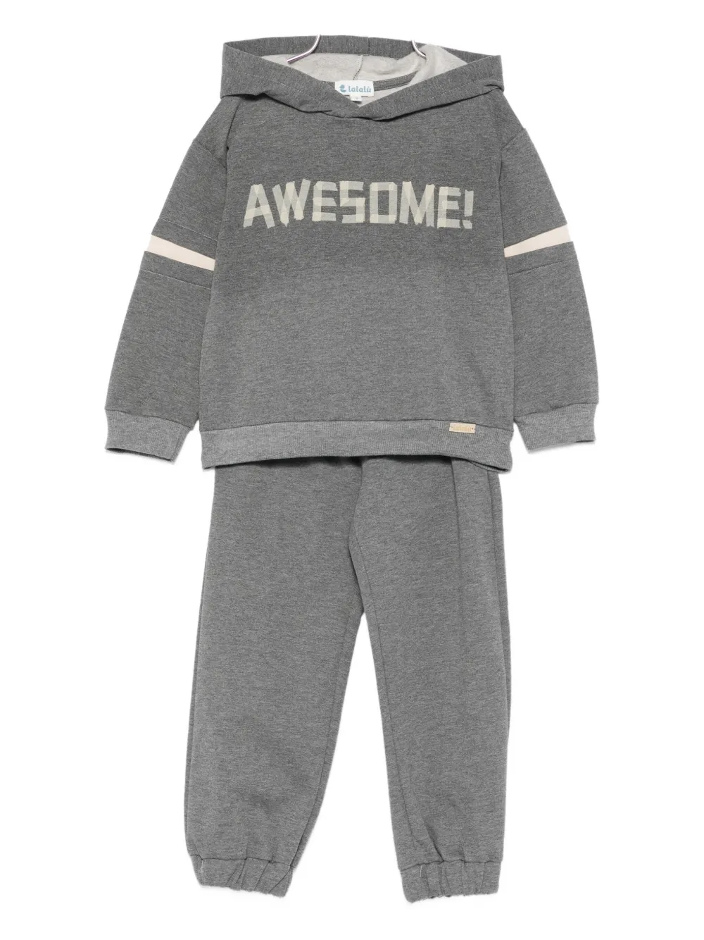 Спортивный костюм с нашивкой-логотипом Lalalu, серый
Спортивный костюм с нашивкой-логотипом Lalalu, серый