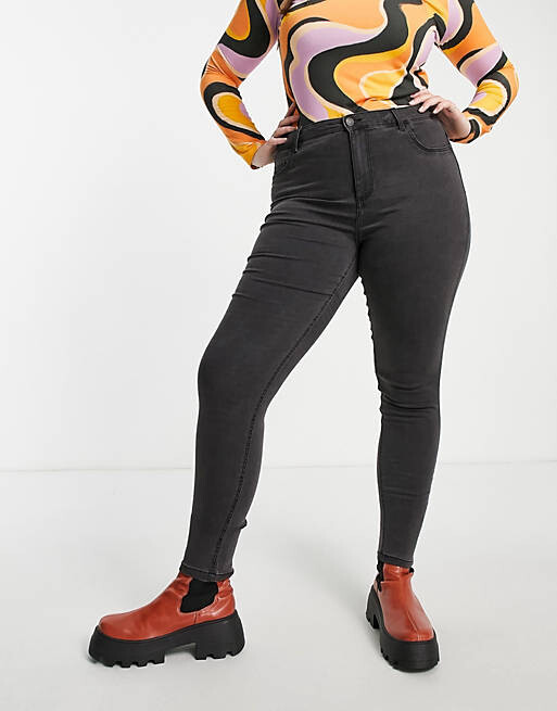 Серые джинсы скинни с завышенной талией Noisy May Curve Callie
Серые джинсы скинни с завышенной талией Noisy May Curve Callie