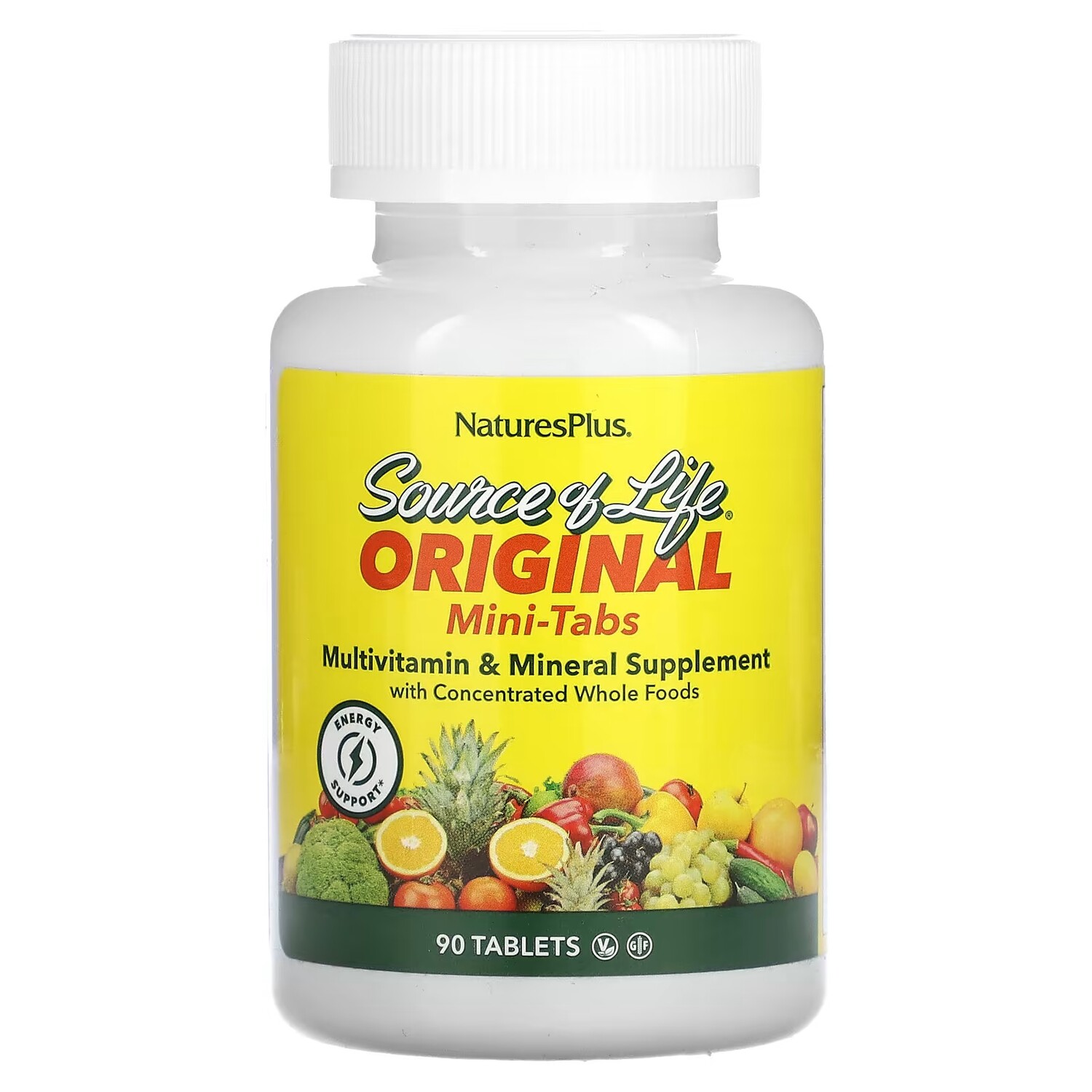 Мультивитаминная и минеральная добавка NaturesPlus Source of Life с концентрированными цельными продуктами, 90 таблеток
Мультивитаминная и минеральная добавка NaturesPlus Source of Life с концентрированными цельными продуктами, 90 таблеток
