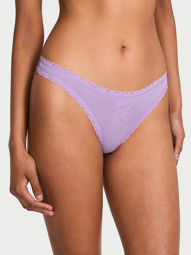 Трусики-Стринги из хлопкового кружева с бантиком Lace Trim, bow cutout jasmine
Трусики-Стринги из хлопкового кружева с бантиком Lace Trim, bow cutout jasmine