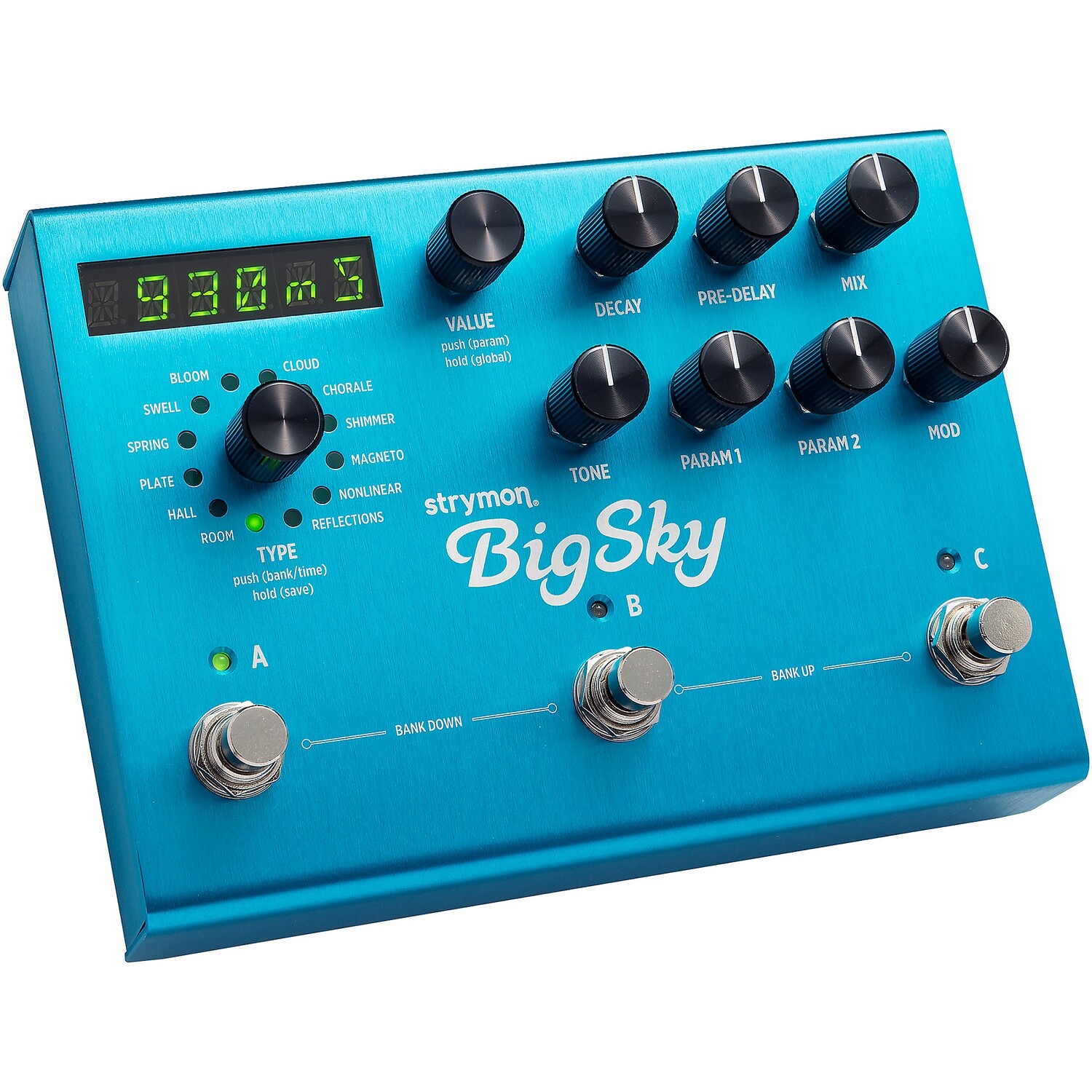 Педаль мультиревербератора Strymon BigSky Reverberator, синяя
Педаль мультиревербератора Strymon BigSky Reverberator, синяя