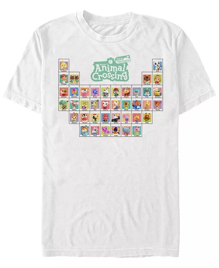 Мужская футболка с коротким рукавом Animal Crossing Periodic Table Fifth Sun, белый
Мужская футболка с коротким рукавом Animal Crossing Periodic Table Fifth Sun, белый