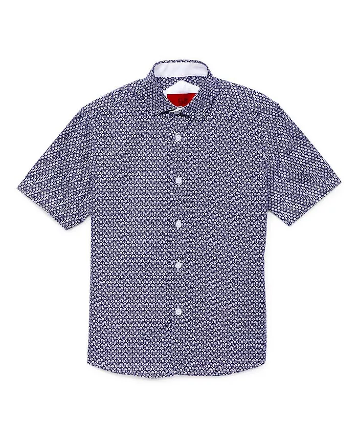 Большая детская рубашка с коротким рукавом в синем цвете с цветочным принтом, аккуратная облегающая модель Big Boys Navy Short Sleeve Navy Floral Neat Slim Fit Short Sleeve Shirt Elie Balleh, синий
Большая детская рубашка с коротким рукавом в синем цвете с цветочным принтом, аккуратная облегающая модель Big Boys Navy Short Sleeve Navy Floral Neat Slim Fit Short Sleeve Shirt Elie Balleh, синий