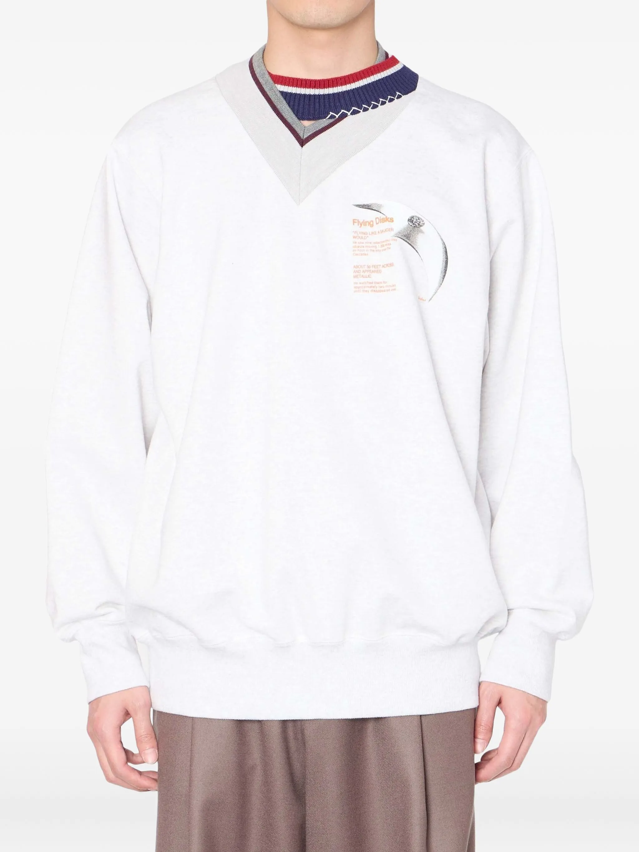 Толстовка с V-образным вырезом Kolor, серый
Толстовка с V-образным вырезом Kolor, серый