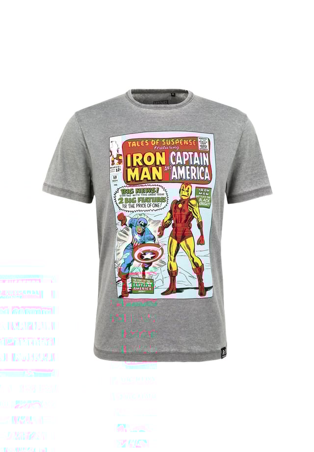 Футболка Marvel Tales of Suspense светло-серая в классическом дизайне Re:Covered, серый 
Футболка Marvel Tales of Suspense светло-серая в классическом дизайне Re:Covered, серый