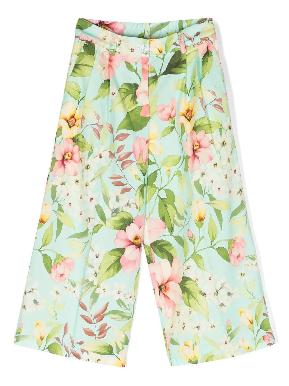 Укороченные брюки с цветочным принтом Twinset Kids, зеленый
Укороченные брюки с цветочным принтом Twinset Kids, зеленый