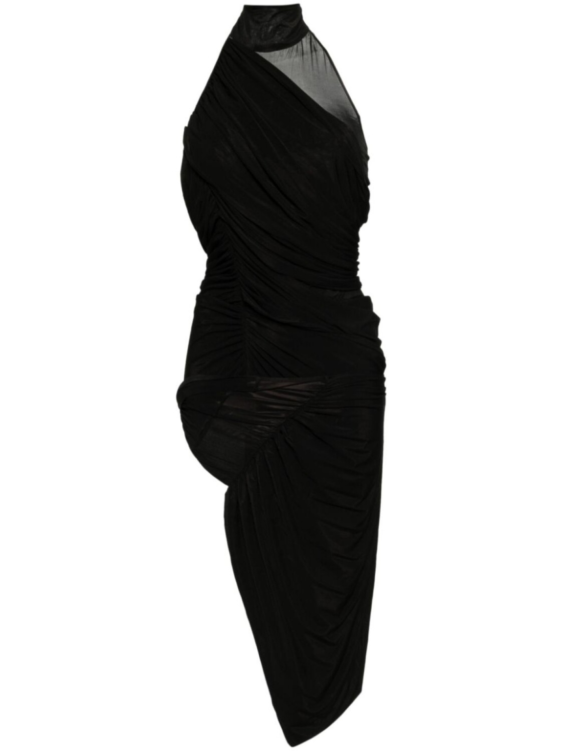 Асимметричное платье-халтер Magda Butrym, черный
Асимметричное платье-халтер Magda Butrym, черный