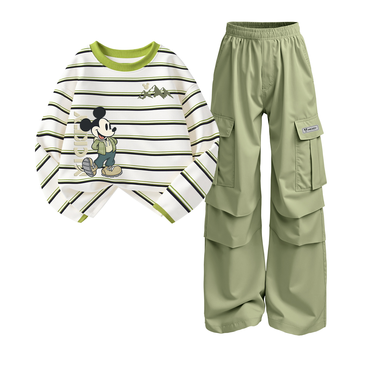 Детская повседневная спортивная одежда Disney, белый/зеленый
Детская повседневная спортивная одежда Disney, белый/зеленый