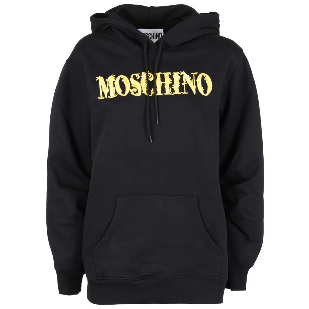 Толстовка с капюшоном и готически-золотым логотипом Lurex Moschino Couture!, черный
Толстовка с капюшоном и готически-золотым логотипом Lurex Moschino Couture!, черный