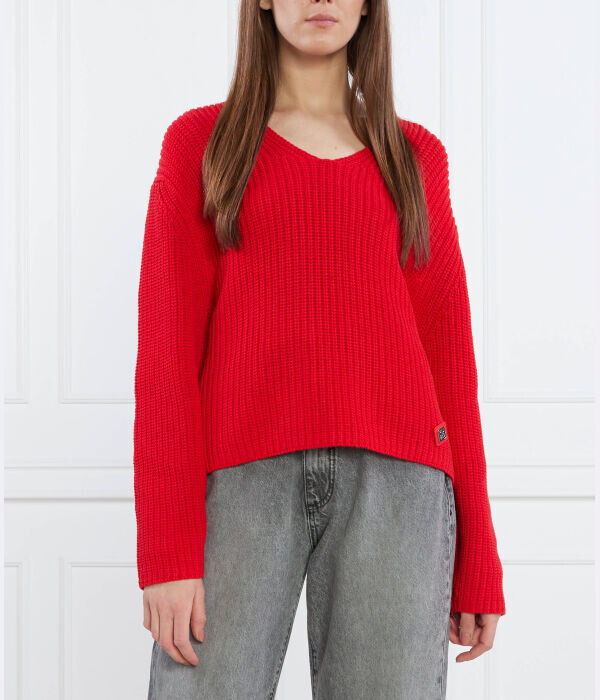 Пуловер женский Hugo свободного кроя, красный
Пуловер женский Hugo свободного кроя, красный