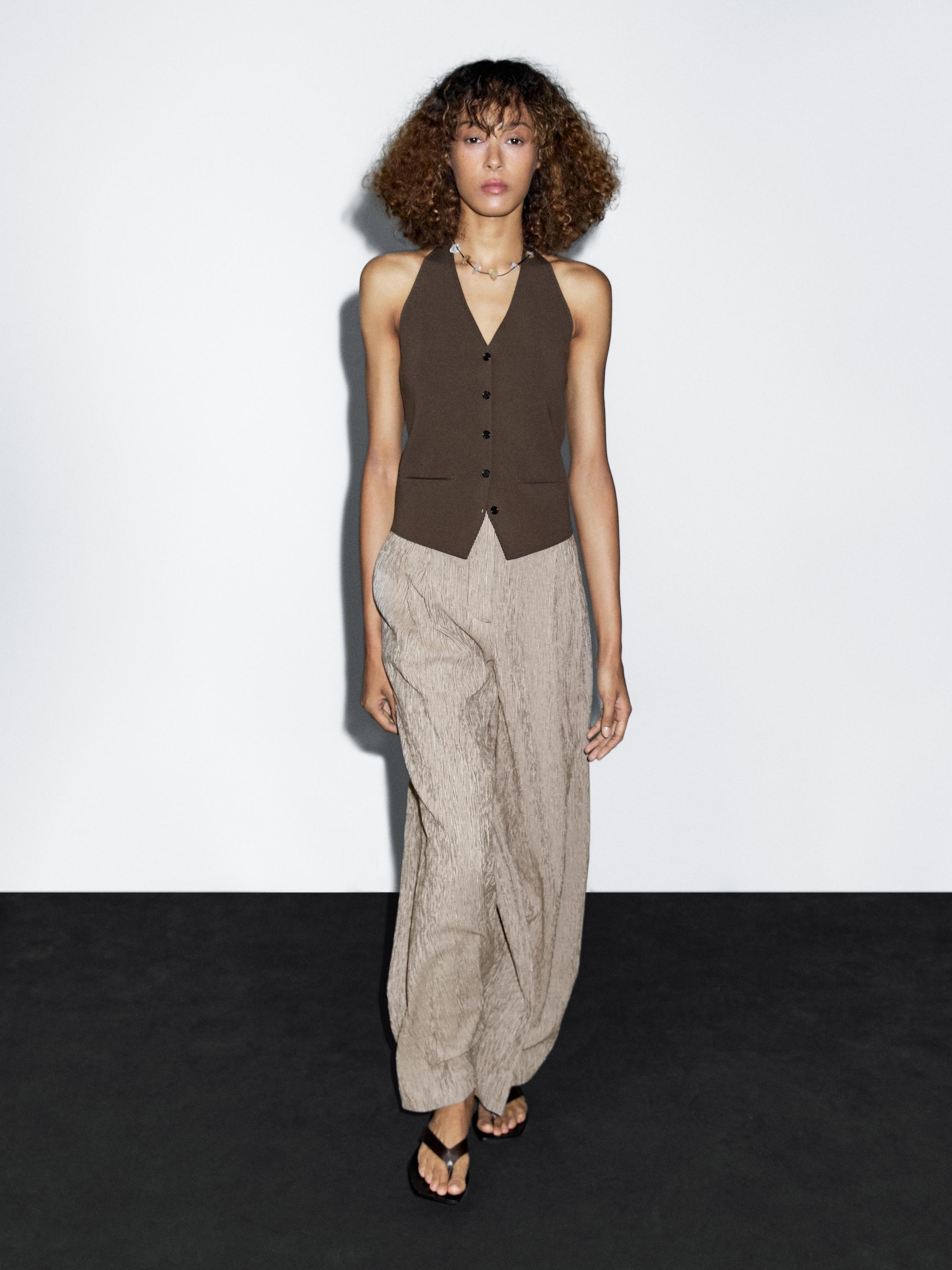 Текстурированные брюки с полосками Massimo Dutti, черно-белый
Текстурированные брюки с полосками Massimo Dutti, черно-белый