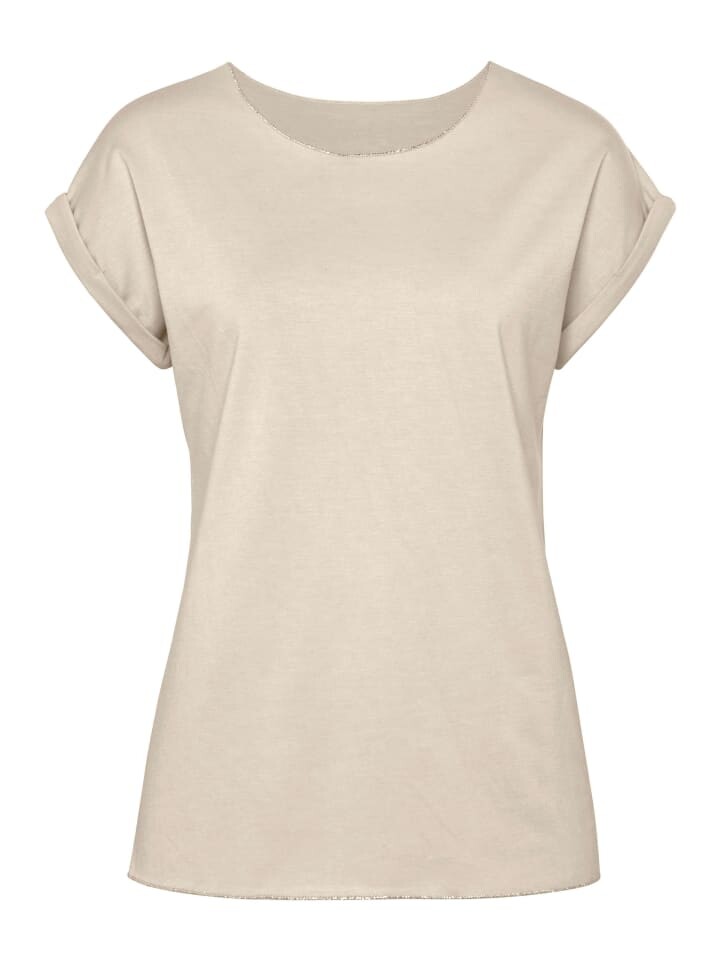 Футболка LASCANA, бежевый
Футболка LASCANA, бежевый