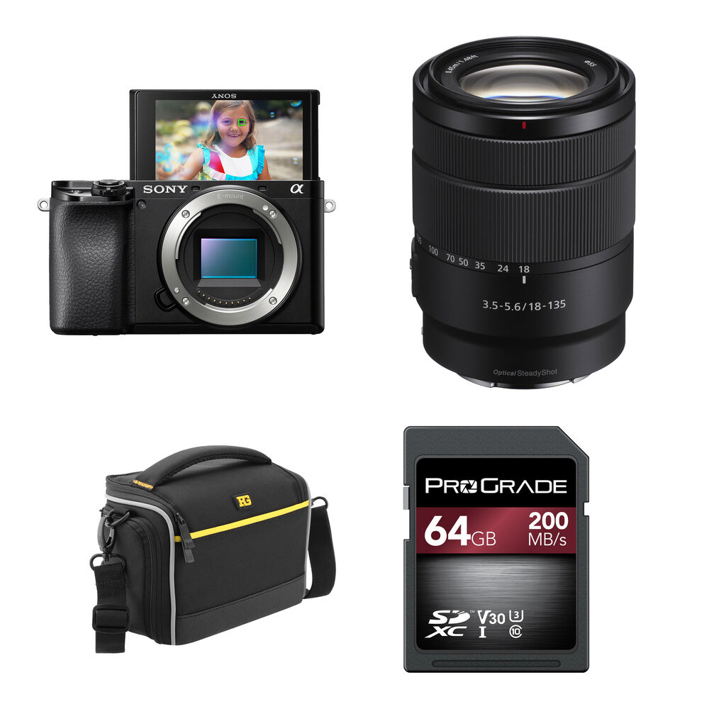 Беззеркальная камера Sony a6100 Mirrorless Camera with 18-135mm f/3.5-5.6 Lens and
Беззеркальная камера Sony a6100 Mirrorless Camera with 18-135mm f/3.5-5.6 Lens and