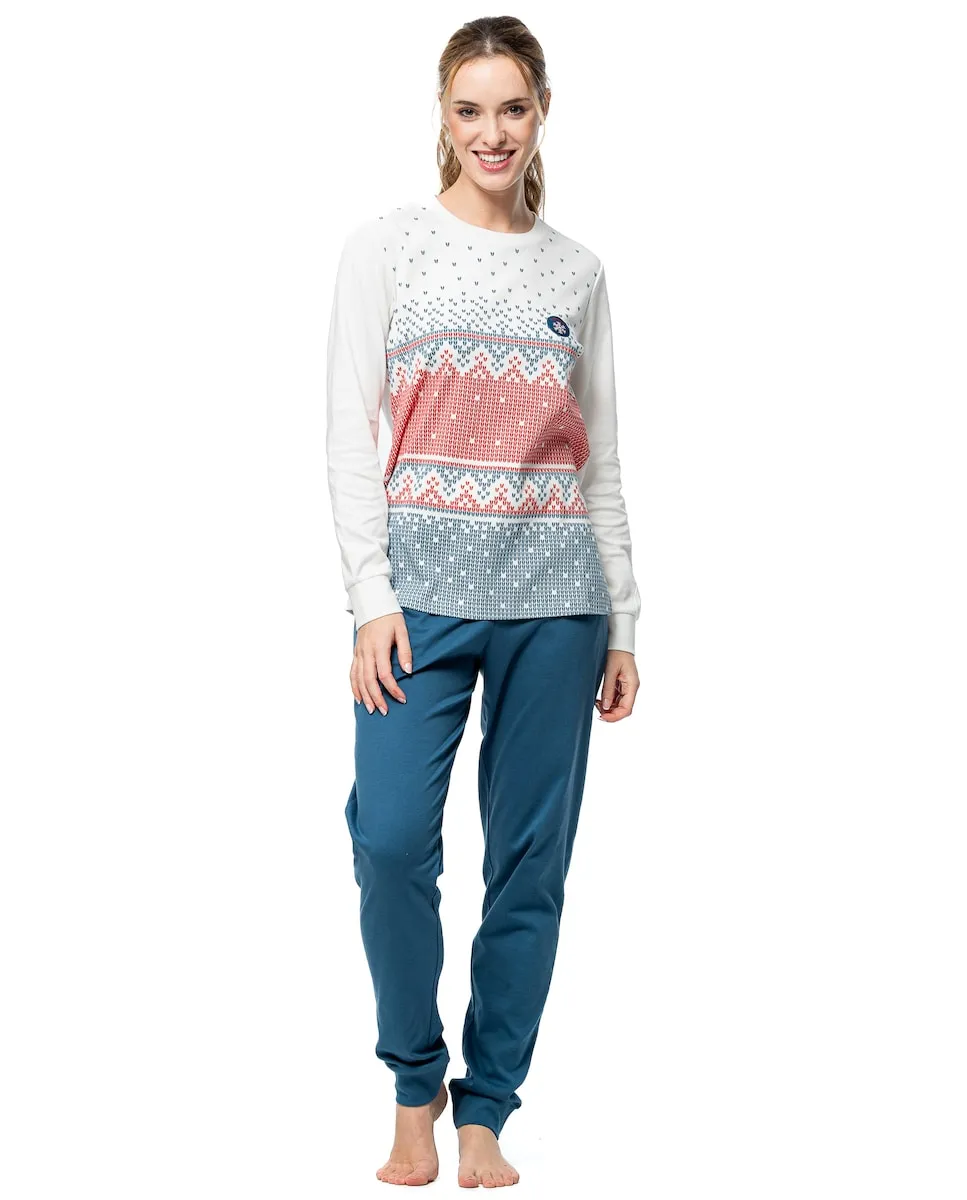 Женская пижама с зимним принтом Señoretta, мультиколор
Женская пижама с зимним принтом Señoretta, мультиколор