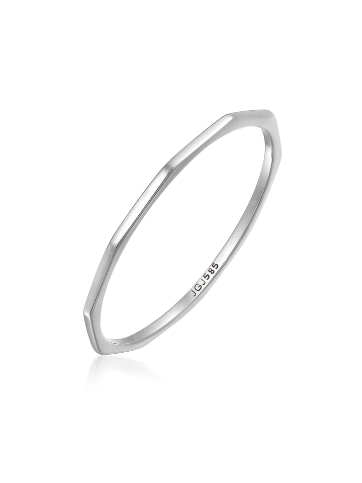 Elli Кольцо 585 пробы из белого золота с геометрическим узором и серебряной отделкой
Elli Кольцо 585 пробы из белого золота с геометрическим узором и серебряной отделкой