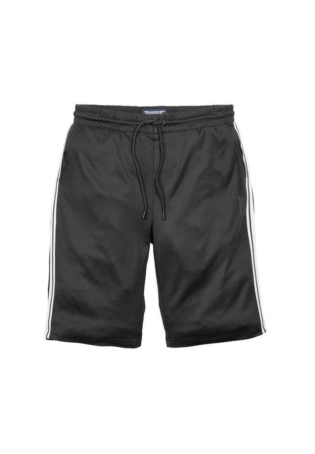 Спортивные шорты с полосками спортивные брюки Hero By John Medoox, черный 
Спортивные шорты с полосками спортивные брюки Hero By John Medoox, черный