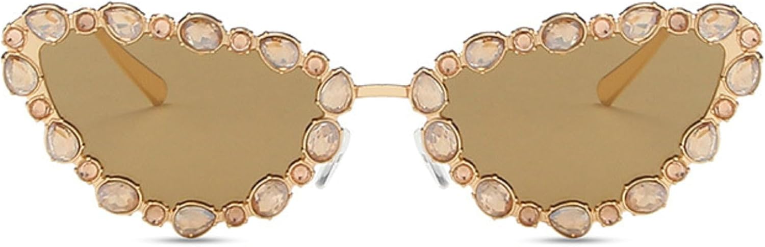 Солнцезащитные очки «кошачий глаз» с блестящими кристаллами для женщин, винтажный стиль, роскошные солнцезащитные очки со стразами, элегантные женские очки mincl, Gold
Солнцезащитные очки «кошачий глаз» с блестящими кристаллами для женщин, винтажный стиль, роскошные солнцезащитные очки со стразами, элегантные женские очки mincl, Gold