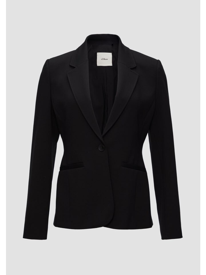 Блейзер sOliver BLACK LABEL langarm, черный
Блейзер sOliver BLACK LABEL langarm, черный