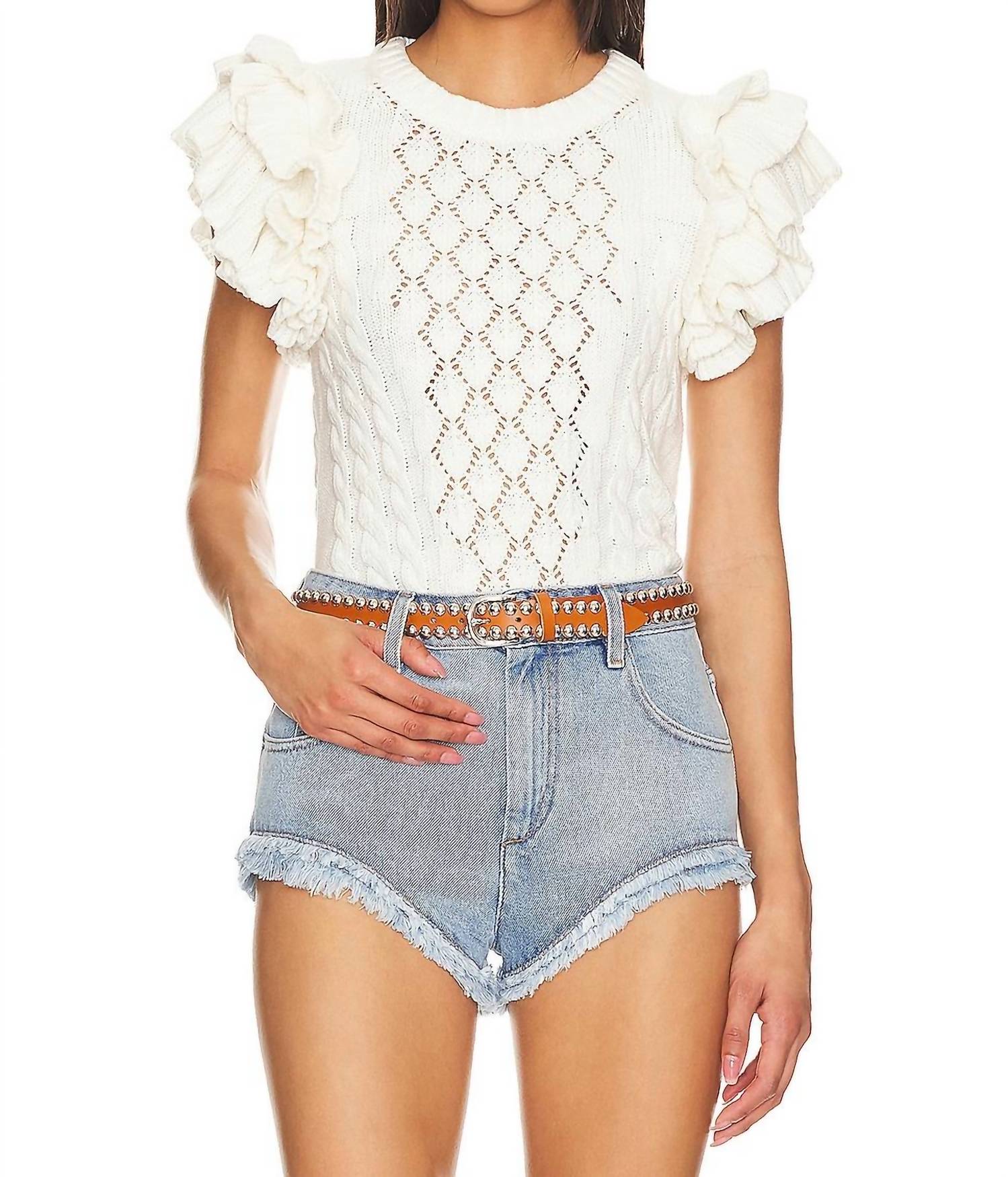 Свитер Hedda цвета слоновой кости Cleobella
Свитер Hedda цвета слоновой кости Cleobella