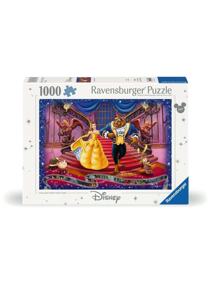 Пазл Ravensburger, 1000 деталей, «Красавица и чудовище» в цвете
Пазл Ravensburger, 1000 деталей, «Красавица и чудовище» в цвете