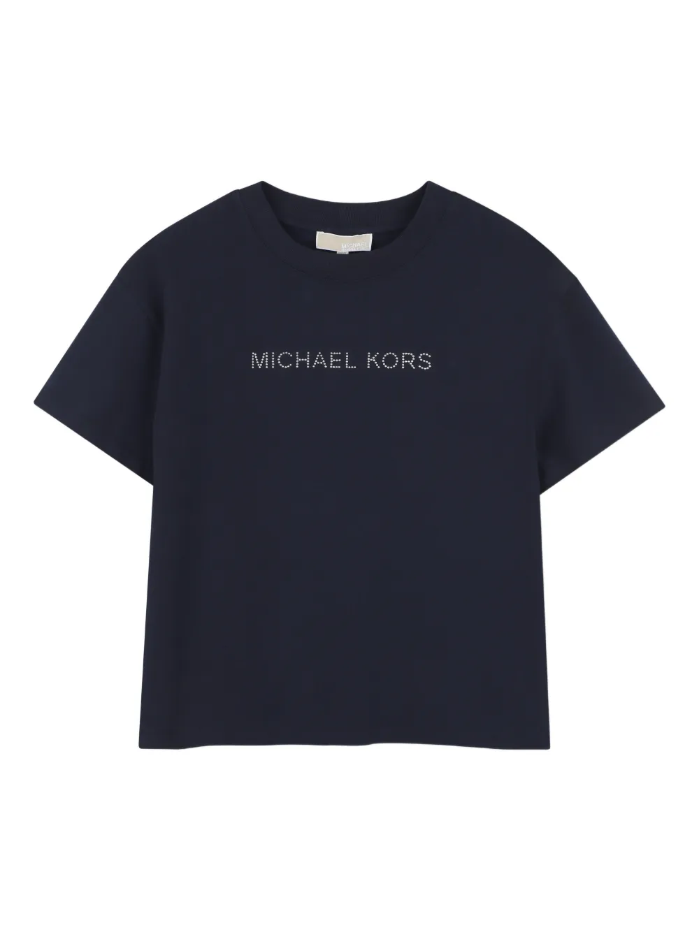 Футболка с логотипом, украшенным стразами Michael Kors Kids, синий
Футболка с логотипом, украшенным стразами Michael Kors Kids, синий