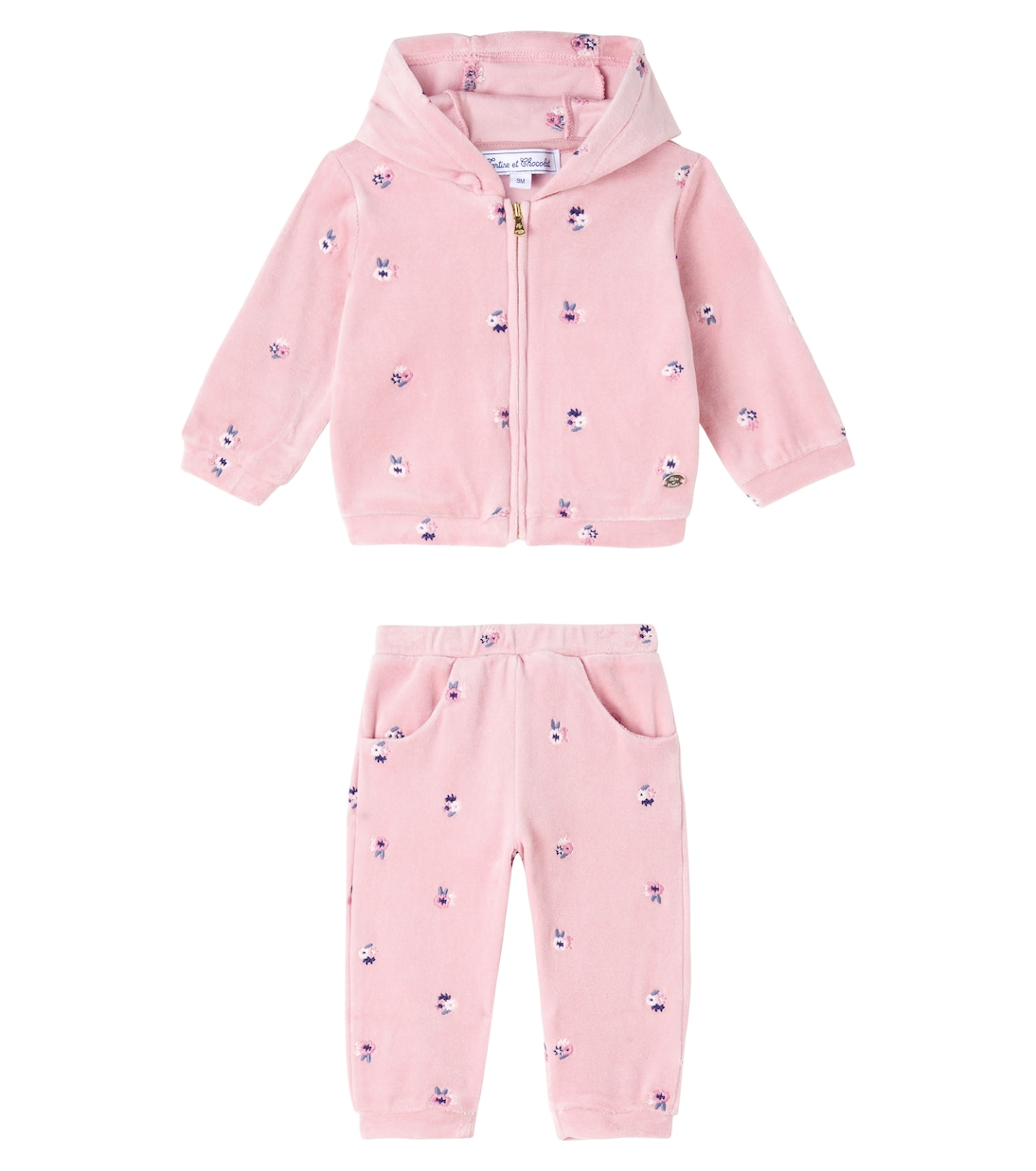 Комплект из детской толстовки с цветочным принтом и спортивных штанов Tartine et Chocolat, Eglantine
Комплект из детской толстовки с цветочным принтом и спортивных штанов Tartine et Chocolat, Eglantine
