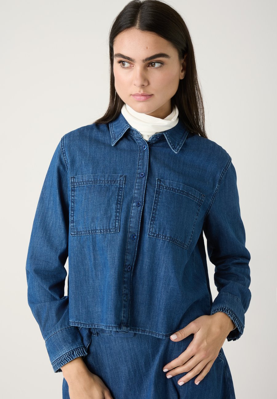 Блуза More & More Button-down blouse, Middle Blue Denim/Blue Denim
Блуза More & More Button-down blouse, Middle Blue Denim/Blue Denim