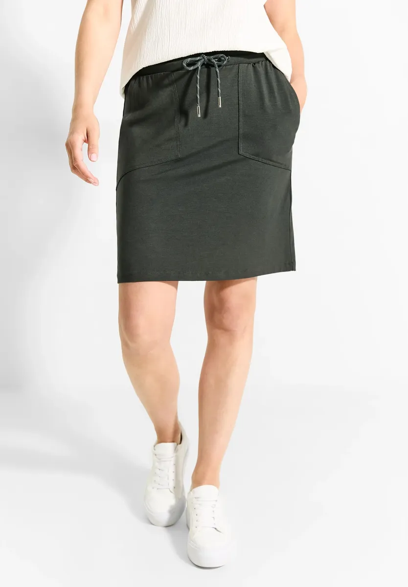 Юбка Cecil из джерси, эластичный пояс с кулиской, хаки
Юбка Cecil из джерси, эластичный пояс с кулиской, хаки