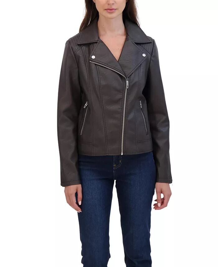 Женская байкерская куртка из искусственной кожи Sebby Collection, коричневый
Женская байкерская куртка из искусственной кожи Sebby Collection, коричневый