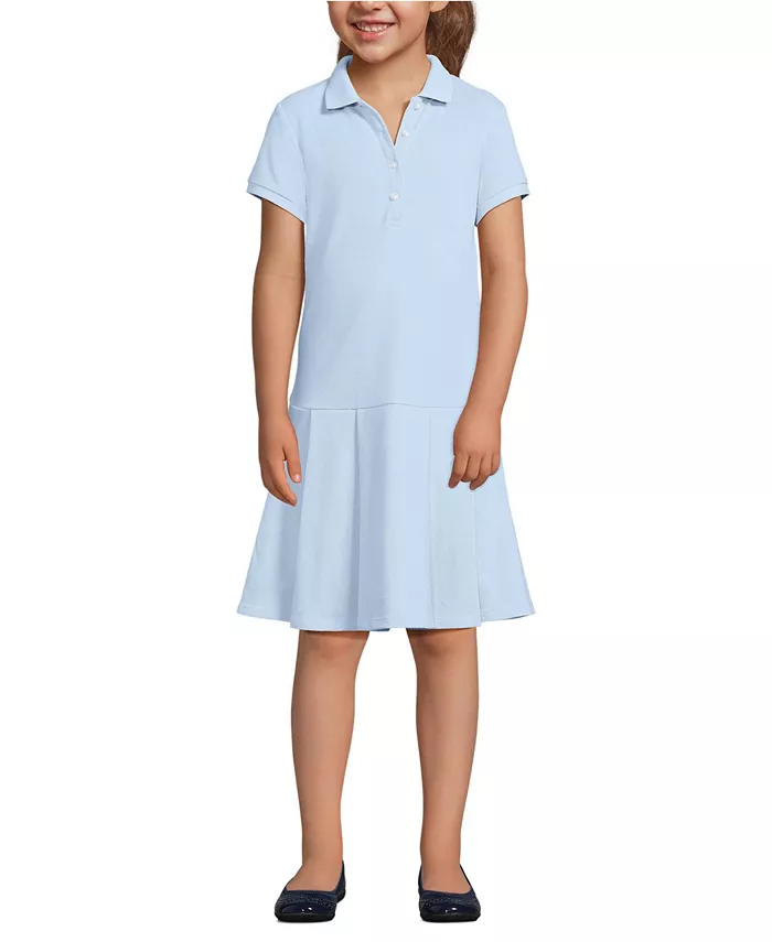 Школьное платье-поло для девочек с коротким рукавом, сетчатое, плиссированное Lands' End, синий
Школьное платье-поло для девочек с коротким рукавом, сетчатое, плиссированное Lands' End, синий