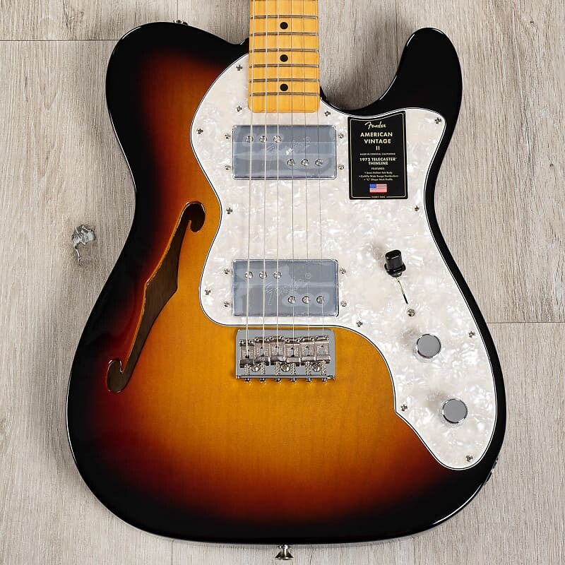 Электрогитара Fender American Vintage II 1972 Telecaster Thinline Guitar, 3-Color Sunburst
Электрогитара Fender American Vintage II 1972 Telecaster Thinline Guitar, 3-Color Sunburst