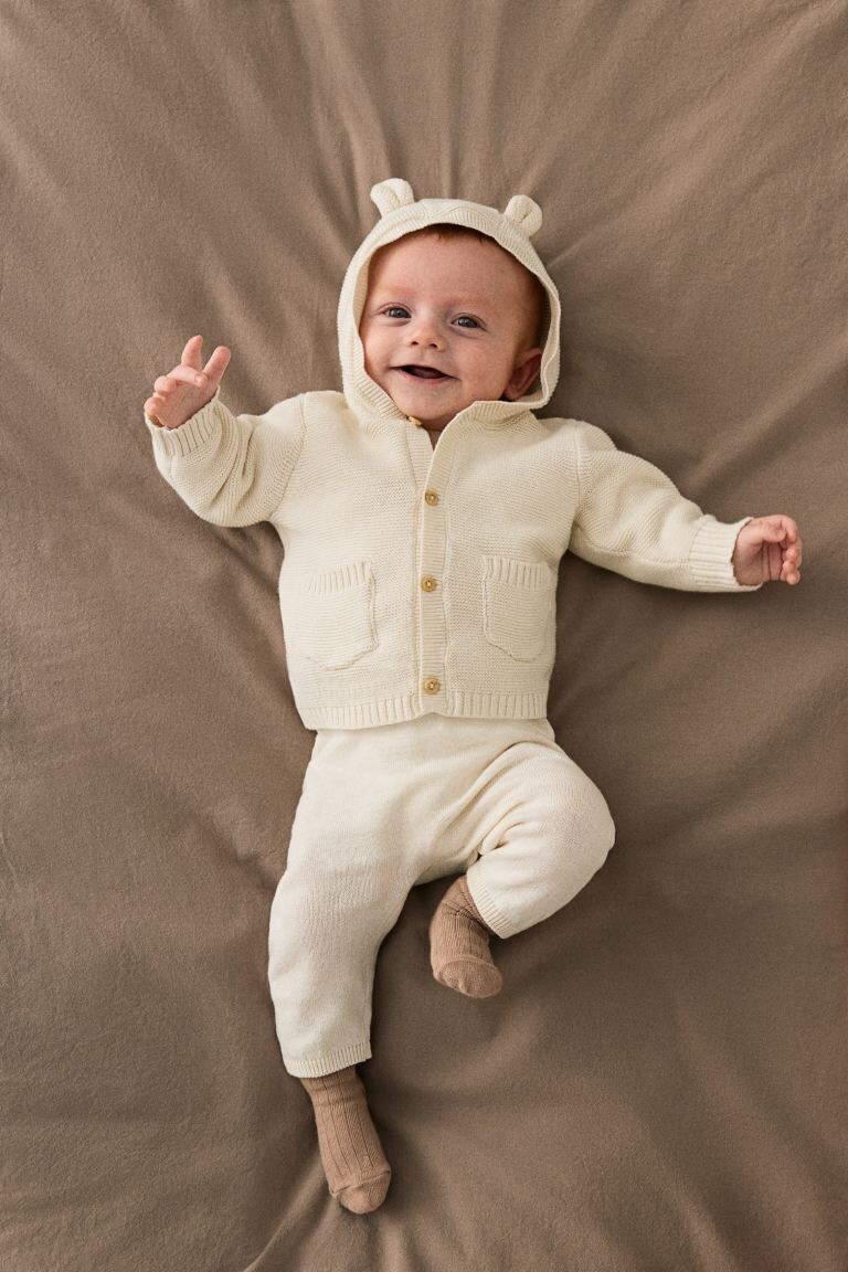 Кардиган с капюшоном H&M, белый
Кардиган с капюшоном H&M, белый