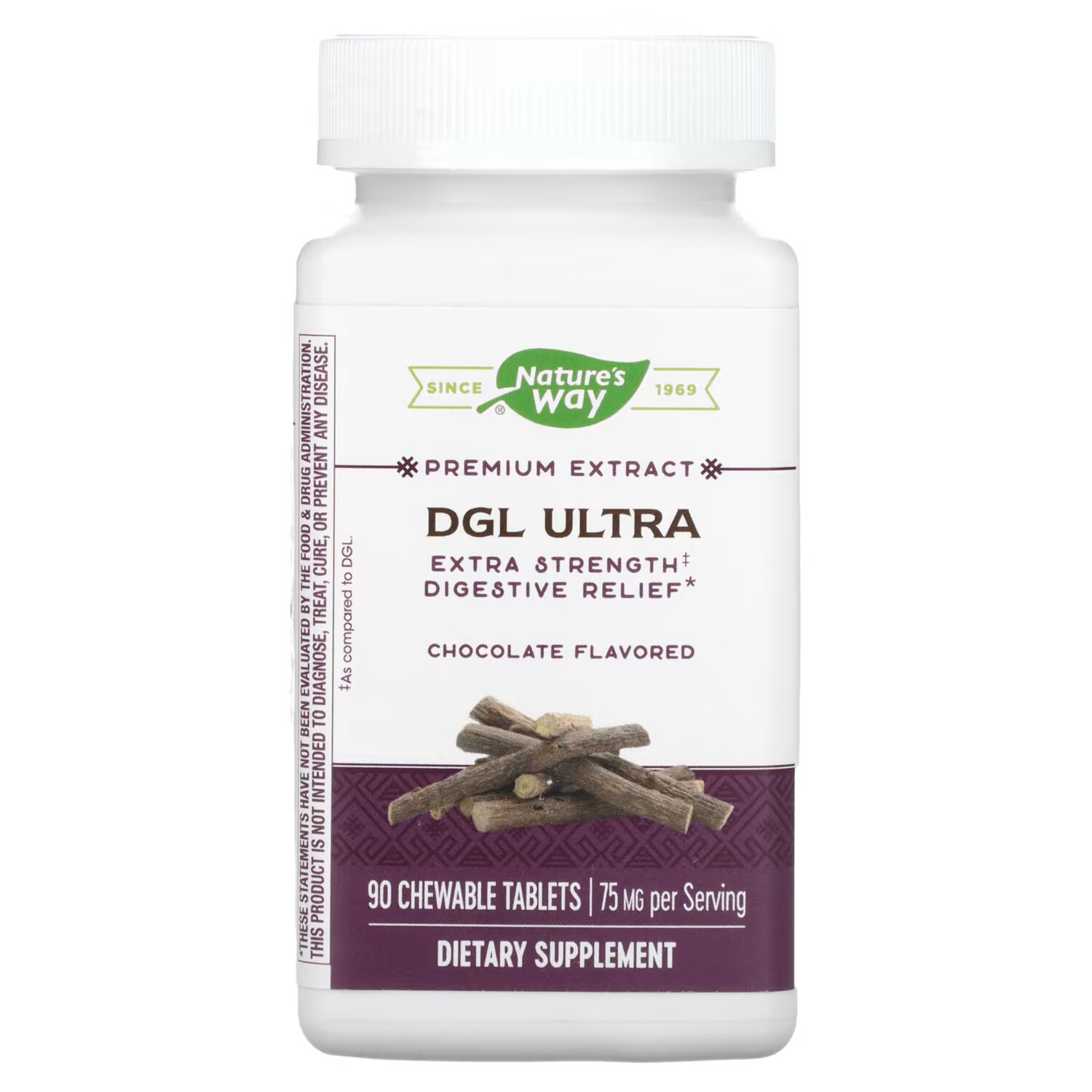 Шоколад Nature's Way DGL Ultra Extra Strength для облегчения пищеварения, 90 жевательных таблеток
Шоколад Nature's Way DGL Ultra Extra Strength для облегчения пищеварения, 90 жевательных таблеток