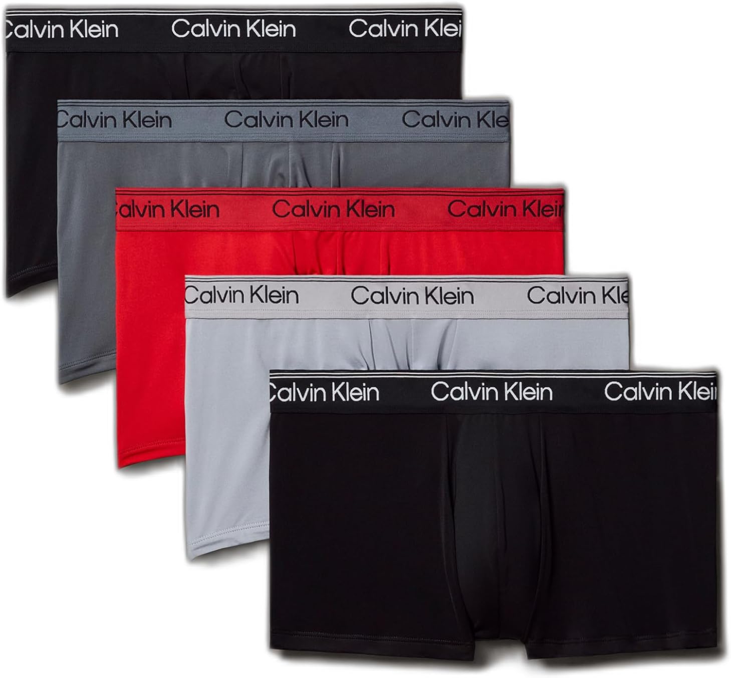 Мужские трусы-боксеры Calvin Klein Micro Stretch с низкой посадкой, комплект из 5 пар, 2 Black, 1 Turbulence, 1 Sleet, 1 Adrenaline Rush
Мужские трусы-боксеры Calvin Klein Micro Stretch с низкой посадкой, комплект из 5 пар, 2 Black, 1 Turbulence, 1 Sleet, 1 Adrenaline Rush