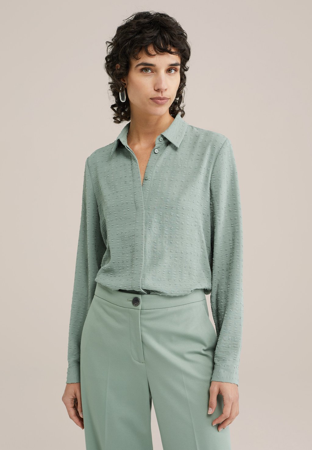 Рубашка WE Fashion, светло-зеленый 
Рубашка WE Fashion, светло-зеленый