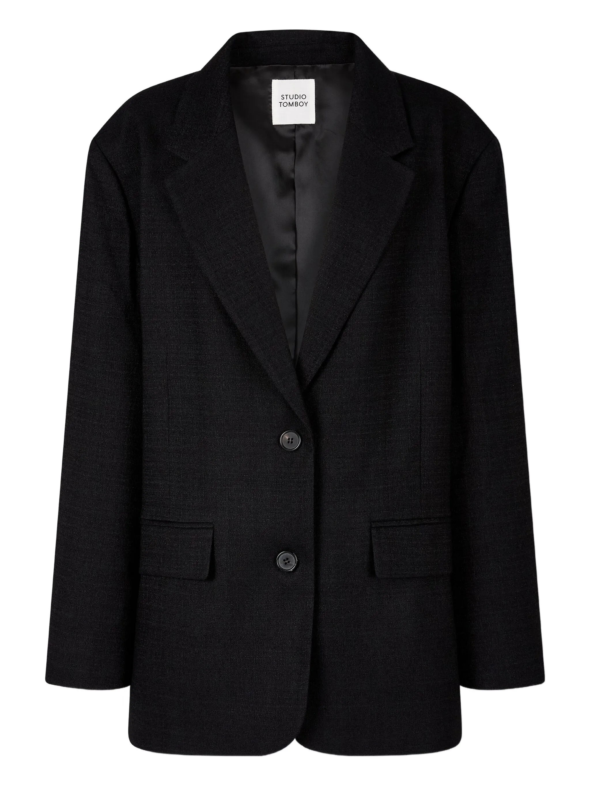 Однобортный пиджак Studio Tomboy, черный
Однобортный пиджак Studio Tomboy, черный
