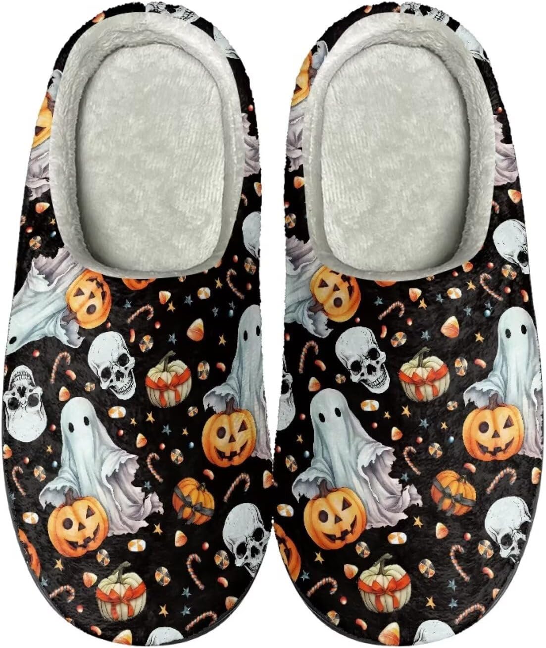 Тапочки HUIACONG TPR для мужчин и женщин, для дома и улицы, пушистые, унисекс, Ghost Pumpkin Skull Candy Cane
Тапочки HUIACONG TPR для мужчин и женщин, для дома и улицы, пушистые, унисекс, Ghost Pumpkin Skull Candy Cane